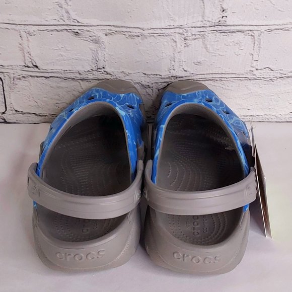 'CROCS' SWIFTWATER GRAPHIC RUGGED CLOG SLIDES - Picture 4 of 16